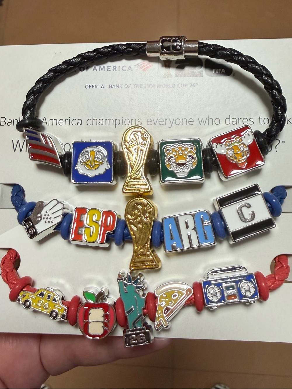 FIFA 2026 Spain vs Argentina Final Custom Bracelet Set Small